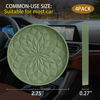 Picture of ME.FAN Car Cup Coaster [4 Pack] Silicone Car Coasters/Cup Mats - 2.75In Universal Non-Slip Recessed Car Interior Accessories - Car Cup Holder Insert Coasters Olive Green