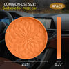 Picture of ME.FAN Car Cup Coaster [4 Pack] Silicone Car Coasters/Cup Mats - 2.75In Universal Non-Slip Recessed Car Interior Accessories - Car Cup Holder Insert Coasters Orange