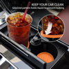 Picture of ME.FAN Car Cup Coaster [4 Pack] Silicone Car Coasters/Cup Mats - 2.75In Universal Non-Slip Recessed Car Interior Accessories - Car Cup Holder Insert Coasters Orange