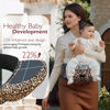 Picture of Momcozy Hip Seat Baby Carrier - Adjustable Waistband with Original 3D Belly Protector, Ergonomic Carrier with Various Pockets for Newborns & Toddlers up to 45lbs (Leopard, Large)