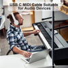 Picture of MeloAudio USB C MIDI Cable, Type C to USB 2.0 MIDI Interface Cable for Midi Controller, Midi Keyboard, Audio Interface, 6.6FT USB B to USB C Printer Cable for Samsung, Laptop, MacBook