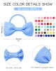 Picture of Jollybows 100PCS 2 Inches Baby Girls Hair Bows Ties Mini Boutique Elastic Hair Rubber Ribbon Hair Band Accessories for Kids Toddlers Infants (100 PCS)