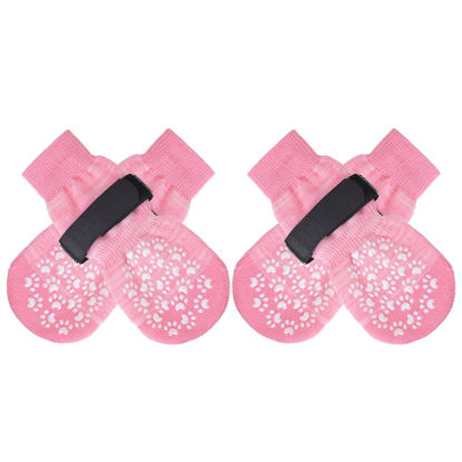 Picture of EXPAWLORER Anti Slip Dog Socks to Prevent Licking Paws, Dog Shoes for Hot Pavement, Dog Booties for Small Medium Large Senior Dogs, Traction Control Dog Boots & Paw Protectors for Hardwood Floors