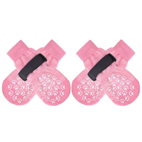 Picture of EXPAWLORER Anti Slip Dog Socks to Prevent Licking Paws, Dog Shoes for Hot Pavement, Dog Booties for Small Medium Large Senior Dogs, Traction Control Dog Boots & Paw Protectors for Hardwood Floors