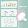 Picture of 21mm Maymom MyFit Shields, Pano Series; Compatible with Medela Breast Pump- PersonalFit, Freestyle, Harmony, Maxi, Freestyle Flex Connector; Connect to Maymom Widemouth/Narrow Connector, 2pcs