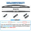 Picture of 14" Rear Wiper Blade, Replacement Back Windshield Wiper Blades for Subaru Forester 2024-2006 Ascent 23-19 Impreza 07-04 Legacy 19-05 Outback 19-05 Tribeca 14-06 /Honda CRV 11-07 Fit 20-07 (H354/14-B)