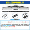 Picture of 13" Rear Wiper Blade,Back Windshield Wiper Blade for Audi A3 S3 13-03 A4 08-00 Q7 15-07 /Cadillac Escalade 24-15 SRX 09-04 /Honda CR-V CRV 16-12/ GMC Terrain 17-10，Yukon 20-15 Jimmy Safari 05-00(13-1)