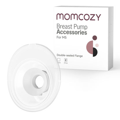 Picture of Momcozy Double-Sealed Flange 27mm Compatible with Momcozy M5 Breast Pump. Original M5 Breast Pump Replacement Accessories, 1PC (27mm)