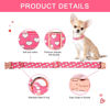 Picture of Unique style paws Dog Collar Metal Buckle Collar for Valentine's Day Gift Pink Heart Love for Small Medium Large Boys Girls Dogs