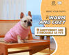 Picture of Roseelk 2 Pack Dog Sweaters for Small Dogs - Puppy Medium Warm Clothes in Winter, Turtleneck Pullover Design for Boy Girl Pet, Doggie, Cat, Kitten Chihuahua Bulldog Pug Beagles (XS, Pink, Beige)