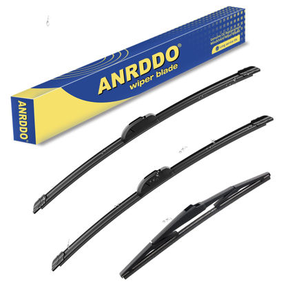 Picture of 3 wipers Replacement For 2012-2016 Hyundai Elantra/2013-2017 Hyundai Elantra GT/Kia Forte5 Forte 2014-2018, Windshield Wiper Blades Original Equipment Replacement - 28"+14"+13" (Set of 3)