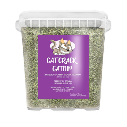 Picture of Cat Crack Catnip, Zoomie-Inducing Cat Nip Blend, North American Made & 100% Natural, Safe & Non-Addictive Catnip Treats Used to Supplement Cat Nip Toys, Spray, & Accessories (20 Cups)