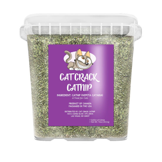 Picture of Cat Crack Catnip, Zoomie-Inducing Cat Nip Blend, North American Made & 100% Natural, Safe & Non-Addictive Catnip Treats Used to Supplement Cat Nip Toys, Spray, & Accessories (20 Cups)