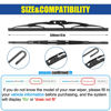 Picture of GSPSCN 13" Rear Wiper Blade,Back Windshield Wiper for Chevy Blazer 05-00，Equinox 20-10，Suburban Tahoe 23-15，Traverse 17-09,Astro 05-00 / Ford Transit 13-10，Freestyle 07-05，Explorer 10-06 (13-N)