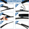 Picture of GSPSCN 13" Rear Wiper Blade,Replacement Back Windshield Wiper for BMW X1 X2 2023-2010 /INFINITI QX30 2019-2017 /Land Rover Discovery 22-17，Range Rover Velar 22-18 /Lincoln Aviator 22-20 (13-i)