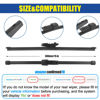 Picture of GSPSCN 15" Rear Wiper Blade OEM QUALITY Original Equipment Replacement Back Windshield Wiper Blades For Volkswagen Tiguan 2024-2018 (15-H / A383H)