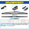 Picture of GSPSCN 12" Rear Wiper Blade，Original Equipment Back Windshield Wiper Blades For Ford Fiesta 19-08，Focus 18-12 /Saab 9-3 11-06，9-5 2009-2006 /Saturn Astra 09-08 (12-M)