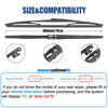 Picture of GSPSCN 16" Rear Wiper Blade, Replacement Back Windshield Wiper Blades for Toyota Prius 2022-2004 Sienna 2020-2011,2004 /Lexus GX470 09-03 RX350 RX450H 22-10 /Hyundai Starex 2020 (H409/16-A)