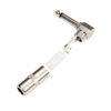 Picture of HSP-HSWITI Audio 1/4" 90 Degree Right Angle Plug, 6.35mm Heavy Duty TS Mono Male Solder Jack Connector for Speaker/Guitar/Microphone Cables - 5PACK