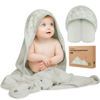 Picture of KeaBabies Baby Hooded Towel - Viscose Derived from Bamboo Baby Towel, Toddler Bath Towel, Infant Towels, Large Hooded Towel, Soft Baby Towels with Hood for Girls, Babies, Newborn Boys (Serenity)