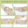 Picture of Unique style paws Easter Day Dog Collar Plastic Buckle Collar with Pendant Blue Sports Rabbit Ball Egg Puppy Collars Gift for Small Medium Large Boys Girls Dogs