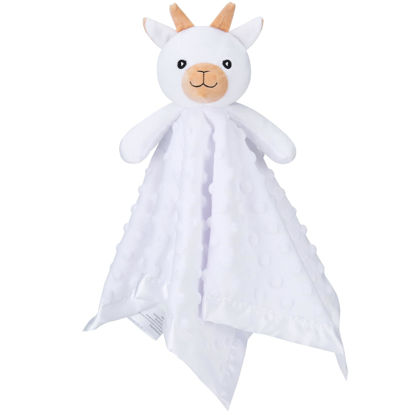 Picture of Pro Goleem Goat Loveys for Babies, Soft Security Blanket Baby Snuggle Toy Newborn Stuffed Animals Baby Gifts for Boys and Girls, 16 Inch