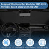 Picture of Windshield Sun Shade for Mercedes Benz Accessories Window Sunshade Fit Mercedes Benz C Class C250 C300 C400 2015-2023 Front Window Shade Sun Visor Blocks UV Keep Car Cooler