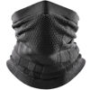 Picture of WTACTFUL Winter Neck Gaiter Neck Warmer Half Face Ski Mask Cover Shield for Cold Weather Windproof Tube Bandana Balaclava for Running Skiing Hunting Snowboarding Cycling Motorcycle Riding All Black