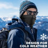 Picture of WTACTFUL Winter Neck Gaiter Neck Warmer Half Face Ski Mask Cover Shield for Cold Weather Windproof Tube Bandana Balaclava for Running Skiing Hunting Snowboarding Cycling Motorcycle Riding All Black