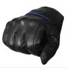 Picture of Jackets 4 Bikes Men's Premium Leather Street Motorcycle Protective Cruiser Biker Gel Gloves BlackBlue XL