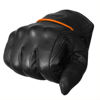 Picture of Jackets 4 Bikes Men's Premium Leather Street Motorcycle Protective Cruiser Biker Gel Gloves BlackOrange L