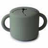 Picture of mushie Silicone Snack Cup | Spill Proof Food Container for Toddler and Baby (Dried Thyme)
