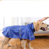 Picture of NACOCO Large Dog Raincoat Adjustable Pet Water Proof Clothes Lightweight Rain Jacket Poncho Hoodies with Strip Reflective (XXXL, Blue)