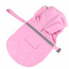 Picture of NACOCO Large Dog Raincoat Adjustable Pet Water Proof Clothes Lightweight Rain Jacket Poncho Hoodies with Strip Reflective (XXL, Pink)