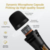 Picture of TONOR Wireless Microphones, UHF Dual Karaoke Microphone System, Microfonos Inalambricos with Rechargeable Receiver, Cordless Dynamic Mic Micro Kit for Singing, Wedding, DJ Party, Speech TW320 Black