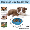 Picture of MateeyLife Small Slow Feeder Cat Bowls 2PCS, Anti-Choking Puzzle Cat Food Bowls, Anti-Slip Interactive Dog Feeding Bowls Slow Down Eating, Bloat Stop Maze Cat Dishes Dog Feeder for Small Breeds 1 Cup