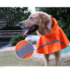 Picture of NACOCO Large Dog Raincoat Adjustable Pet Water Proof Clothes Lightweight Rain Jacket Poncho Hoodies with Strip Reflective (XXL, Orange)