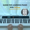 Picture of BEATBIT Piano Note Strips with Solfege (Do Re Mi…), Fit 61/54/49 Key Piano Learning, Removable Piano Keyboard Stickers