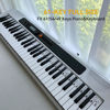 Picture of BEATBIT Piano Note Strips with Solfege (Do Re Mi…), Fit 61/54/49 Key Piano Learning, Removable Piano Keyboard Stickers