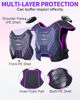 Picture of Kids Dirt Bike Gear - StarknightMT Youth Motorcycle Riding Protective Gear ATV Chest Protector Motocross Armor Suit for Boys Girls Mountain Biking Cycling, Purple