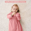 Picture of Yoofoss Baby Sleep Sack 12-18 Months Long Sleeve Wearable Blanket Baby 100% Cotton 2-Way Zipper 0.5 Tog Toddler Sleeping Sack, Lightweight(Large)