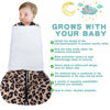 Picture of BSTOPPT Newborn Sleep Sack Baby Swaddle,3-Way Adjustable Wearable Blanket,100% Rayon Cotton Swaddling Sleeping Bag，TOG 0.5 (Leopard & Cobble, 6-12 Months)