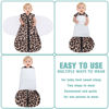 Picture of BSTOPPT Newborn Sleep Sack Baby Swaddle,3-Way Adjustable Wearable Blanket,100% Rayon Cotton Swaddling Sleeping Bag，TOG 0.5 (Leopard & Cobble, 6-12 Months)