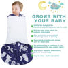 Picture of BSTOPPT Newborn Sleep Sack Baby Swaddle,3-Way Adjustable Wearable Blanket,100% Rayon Cotton Swaddling Sleeping Bag，TOG 0.5 (Fox & Dinosaurs, 6-12 Months)