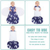 Picture of BSTOPPT Newborn Sleep Sack Baby Swaddle,3-Way Adjustable Wearable Blanket,100% Rayon Cotton Swaddling Sleeping Bag，TOG 0.5 (Fox & Dinosaurs, 6-12 Months)