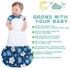 Picture of BSTOPPT Newborn Sleep Sack Baby Swaddle,3-Way Adjustable Wearable Blanket,100% Rayon Cotton Swaddling Sleeping Bag，TOG 0.5 (Gerbera & Tulips, 3-6 Months)