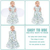 Picture of BSTOPPT Newborn Sleep Sack Baby Swaddle,Swaddle me 6-12 Month,3-Way Adjustable Wearable Blanket,100% Rayon Cotton Swaddling Sleeping Bag，TOG 0.5 (Leaf, 6-12 Months)