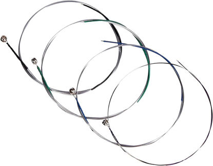Picture of Fansjoy Violin Strings Full Set(G-D-A-E), Universal Steel Strings for 4/4 3/4 1/2 1/4 Size Violins, Quality Synthetic Steel Core with Nickel-Plated Ball End