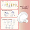 Picture of Maymom MyFit Comfy Series 19 mm Two-Piece Design Breastshield Compatible with Medela Breast Pumps; Not Original Medela Pump Parts; Replace Medela Shields; Fit MaxFlow Flex Connector; 2pc