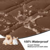 Picture of hyha Waterproof Dog Bed Blanket, Soft Pet Blankets, Waterproof Couch Cover for Dogs, Reversible Sofa Covers Washable for Furniture (30x70 Inch, Chocolate/Brown)